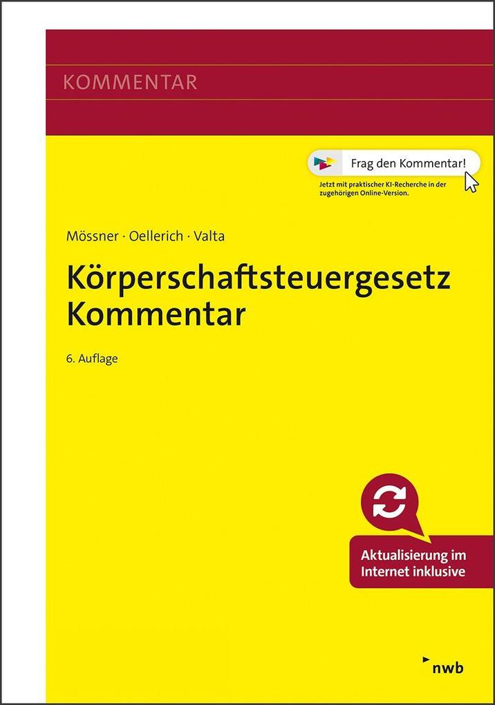 Körperschaftsteuergesetz Kommentar