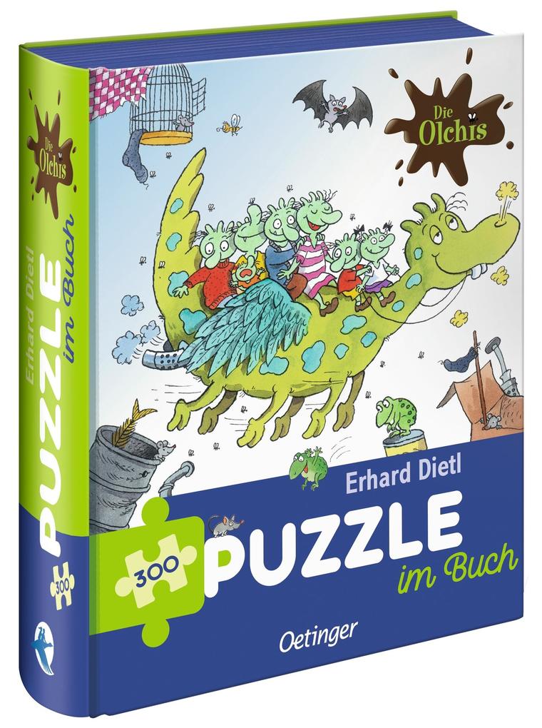 Die Olchis. Puzzle im Buch. Feuerstuhl. 300 Teile Format 48 x 34 cm