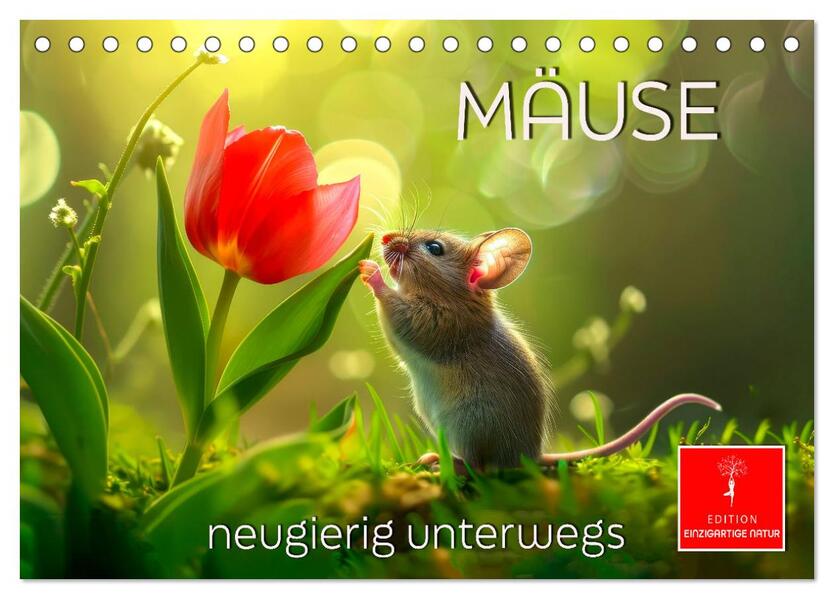 Mäuse - neugierig unterwegs (Tischkalender 2025 DIN A5 quer) CALVENDO Monatskalender