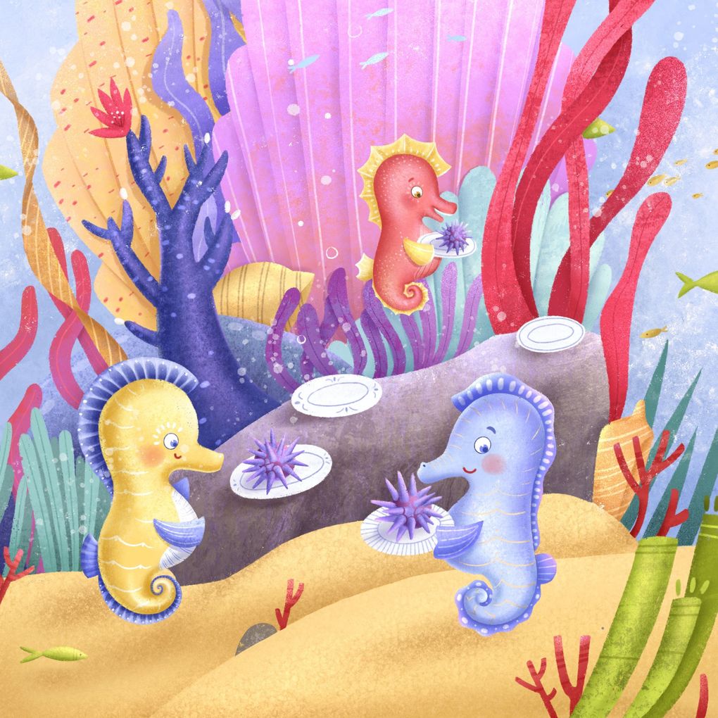 Sandy seahorse says 'It's not fair!'