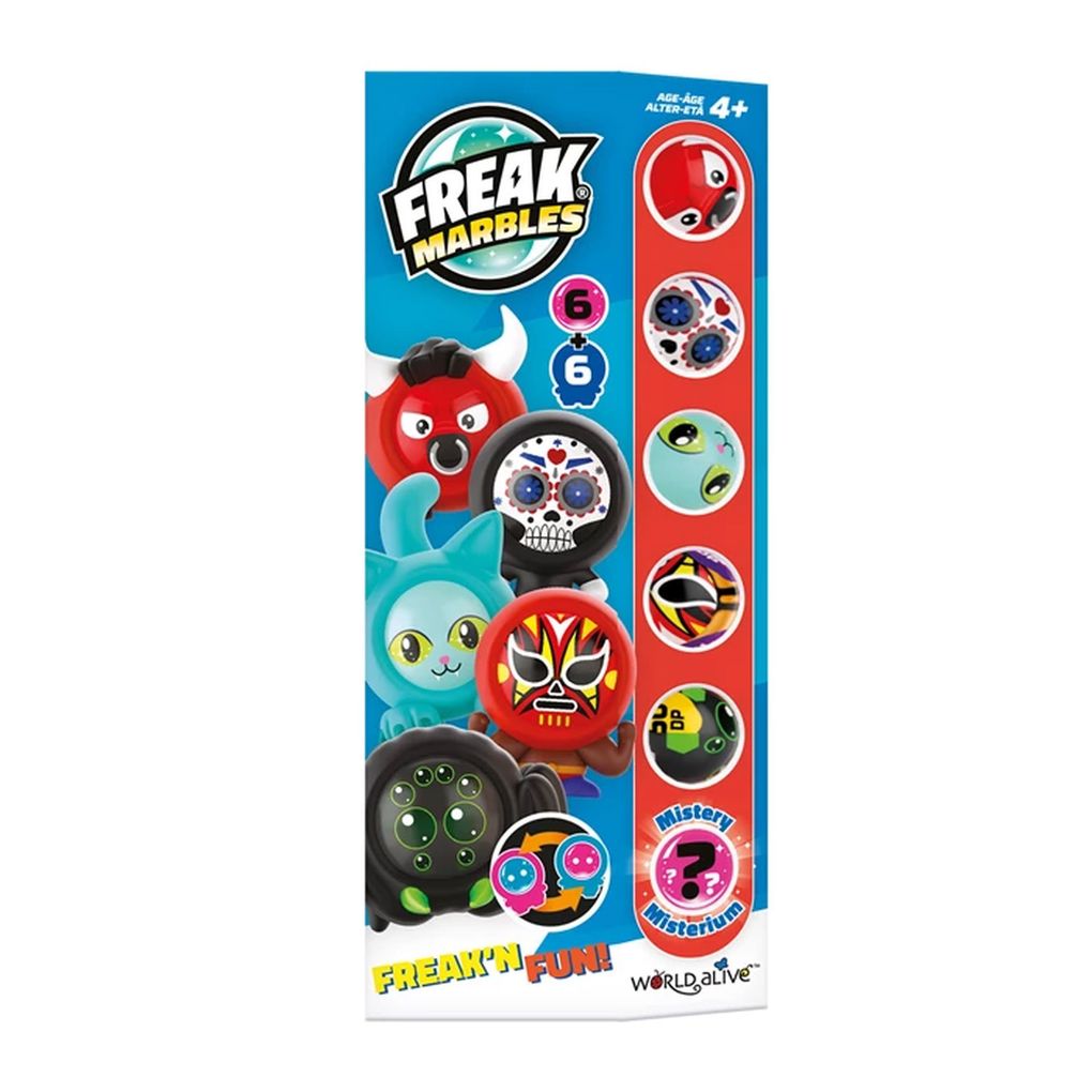 Freak Marbles - Marbles & Skins 6er Set rot