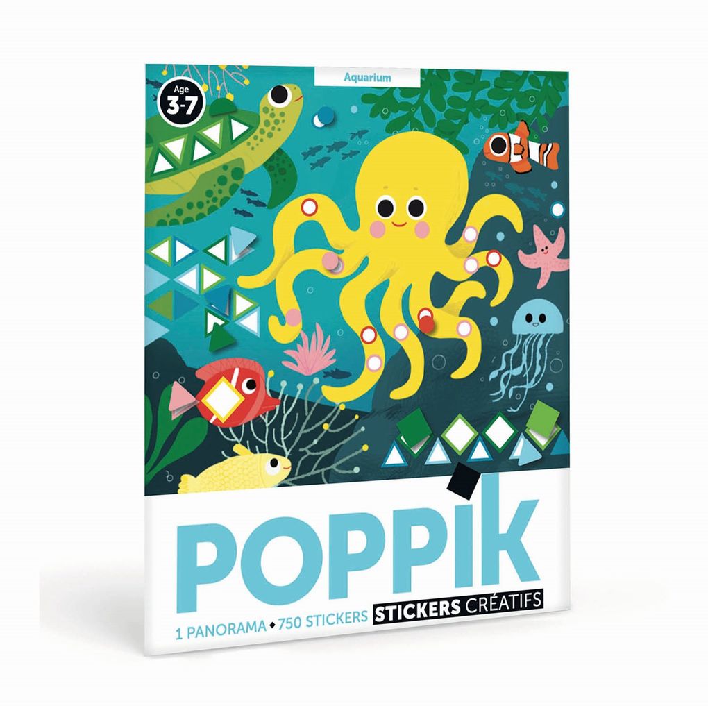 Poppik - Sticker Panorama Poster Aquarium