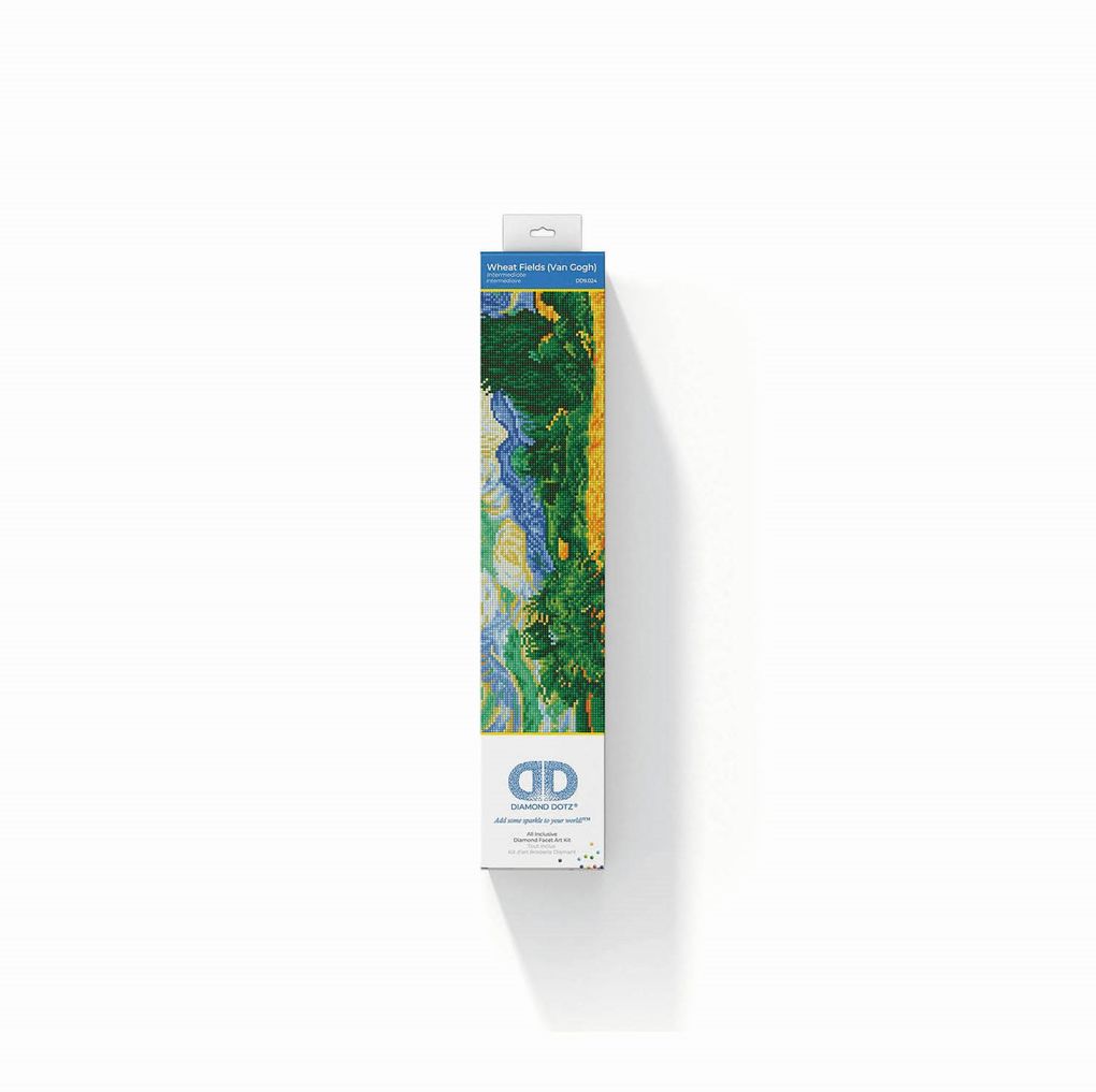 Diamond Dotz - Diamond Painting Weizenfeld mit Zypressen Van Gogh