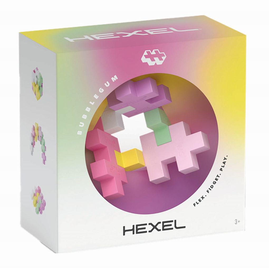 Plus-Plus - Hexel Flex Bausteine pink