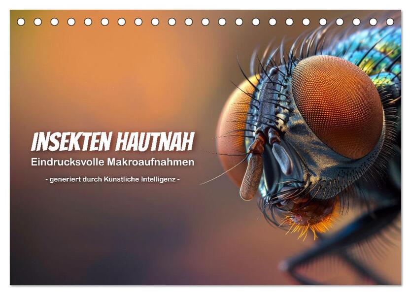 Insekten hautnah (Tischkalender 2025 DIN A5 quer) CALVENDO Monatskalender
