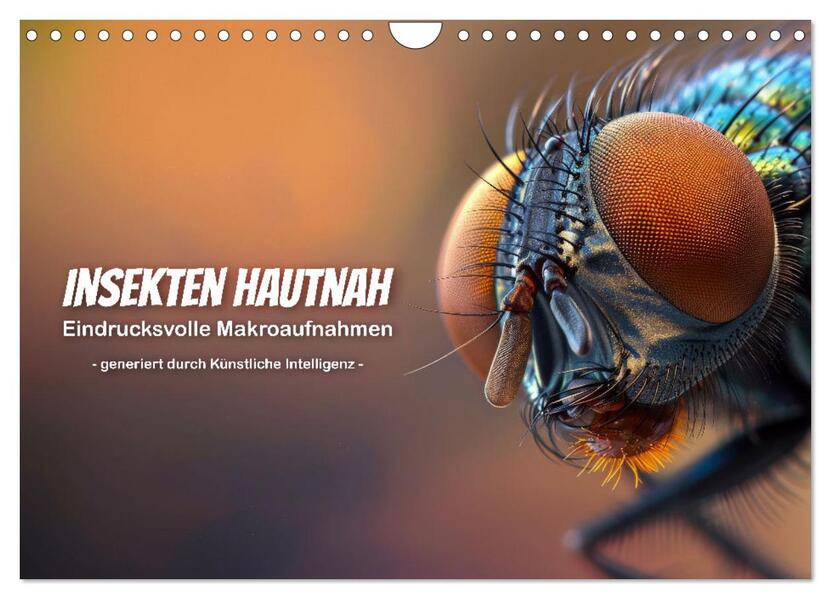 Insekten hautnah (Wandkalender 2025 DIN A4 quer) CALVENDO Monatskalender