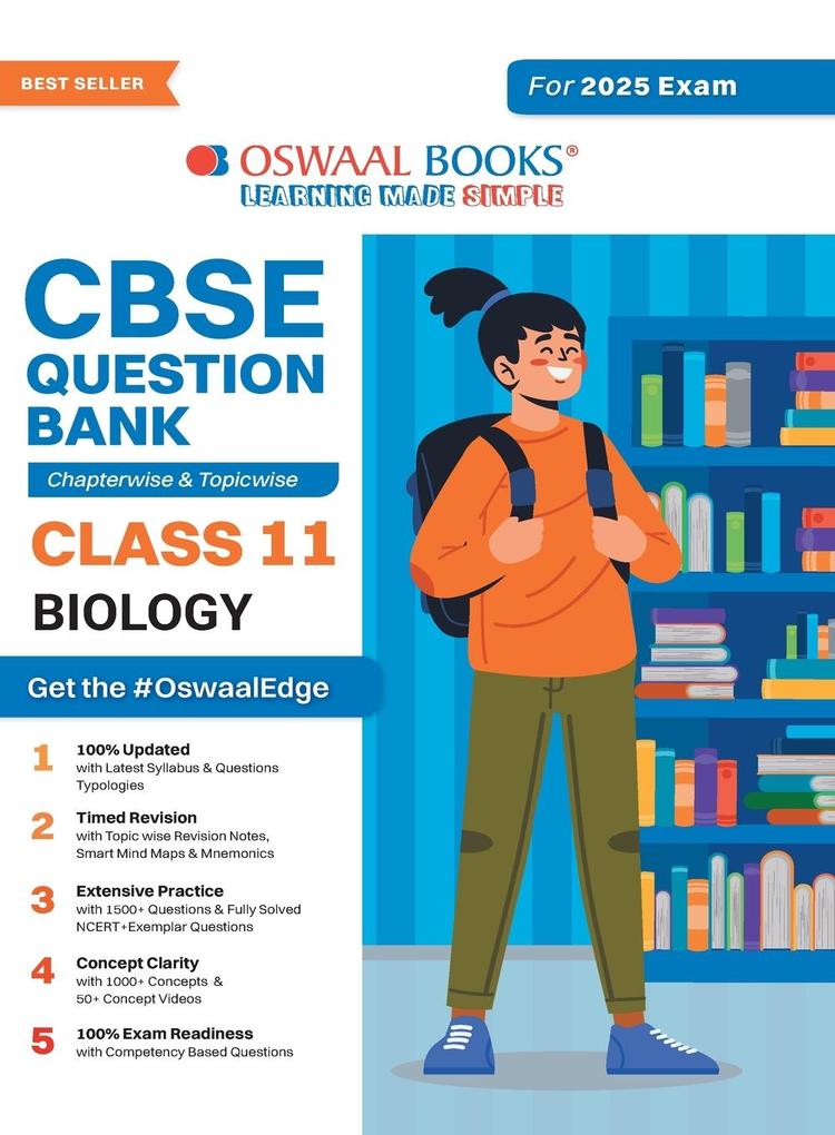 Oswaal CBSE Question Bank Class 11 Biology Chapterwise and Topicwise Solved Papers For 2025 Exams
