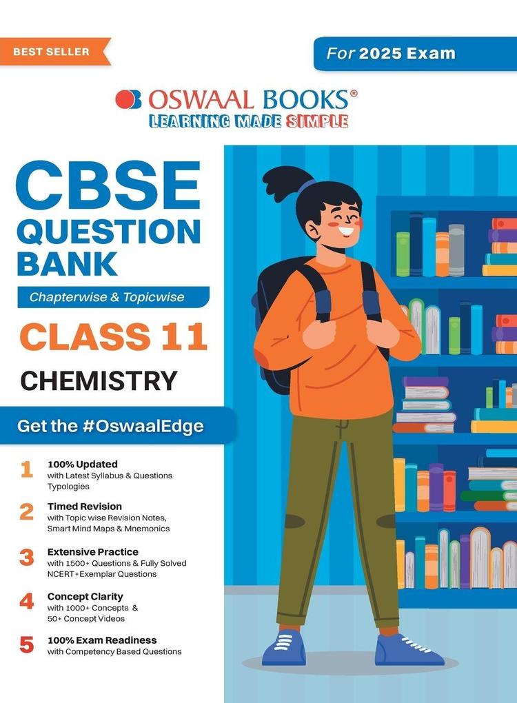 Oswaal CBSE Question Bank Class 11 Chemistry Chapterwise and Topicwise Solved Papers For 2025 Exams