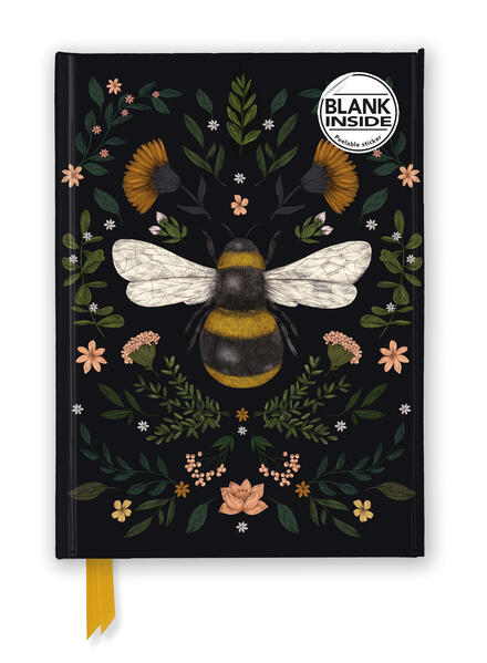 Flame Tree Publishing Jade Mosinski, Bee (Foiled Blank Journal)
