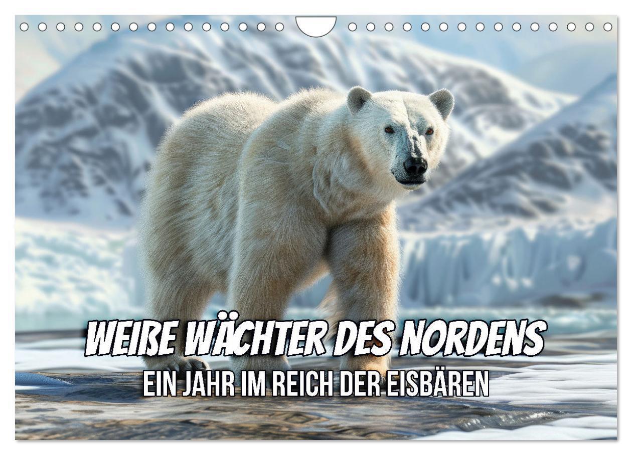 Weiße Wächter des Nordens: Ein Jahr im Reich der Eisbären (Wandkalender 2025 DIN A4 quer) CALVENDO Monatskalender
