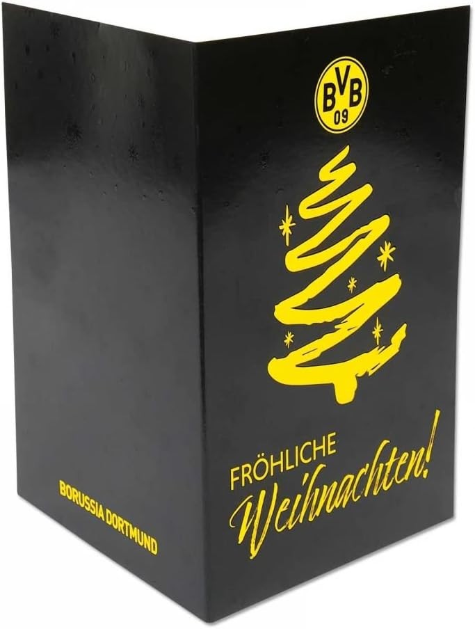 Borussia Dortmund BVB Weihnachtsgrußkarte 1 Stk