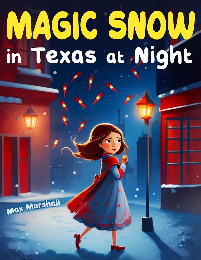 Magic Snow in Texas at Night