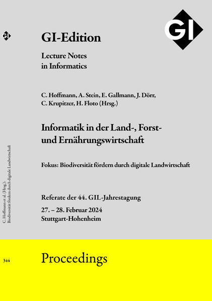 GI Edition Proceedings Band 344 Informatik in der Land- Forst und Ernährungswirtschaft