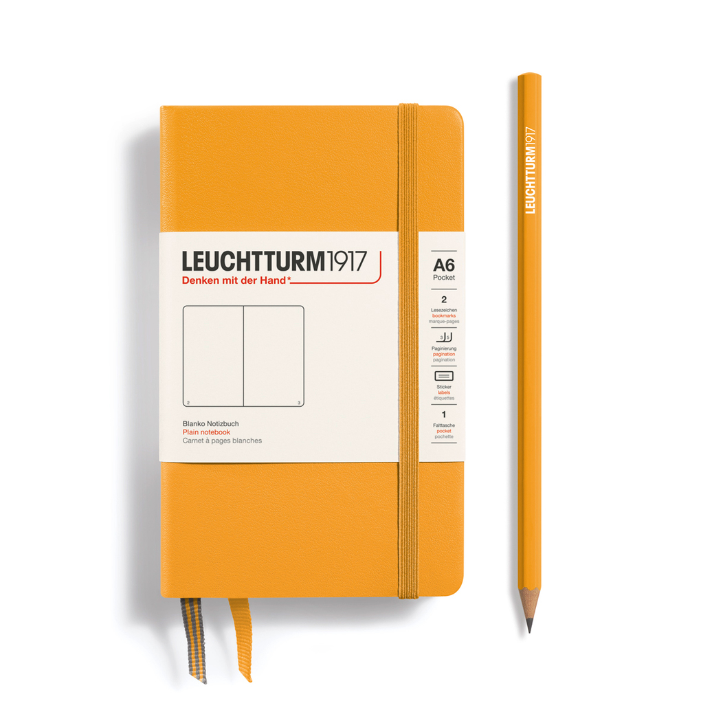 Leuchtturm1917 Notizbuch Pocket (A6) Hardcover 187 Nummerierte Seiten Rising Sun Blanko