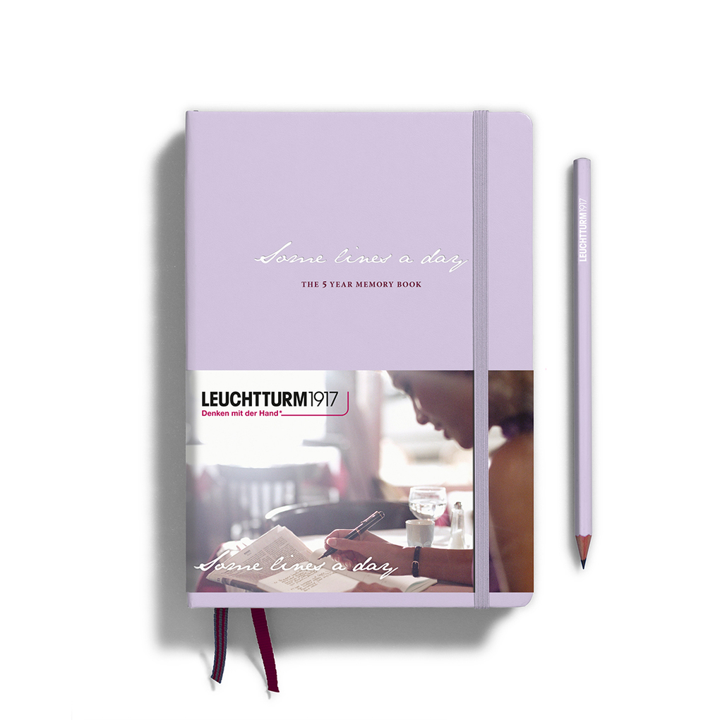Leuchtturm1917 Some Lines A Day 5-Jahres-Buch Medium (A5) Lilac