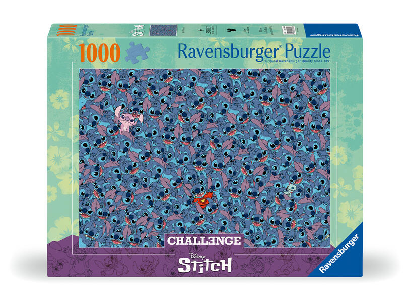 Erwachsenenpuzzle 1000 Teile - Disney Stitch Challenge