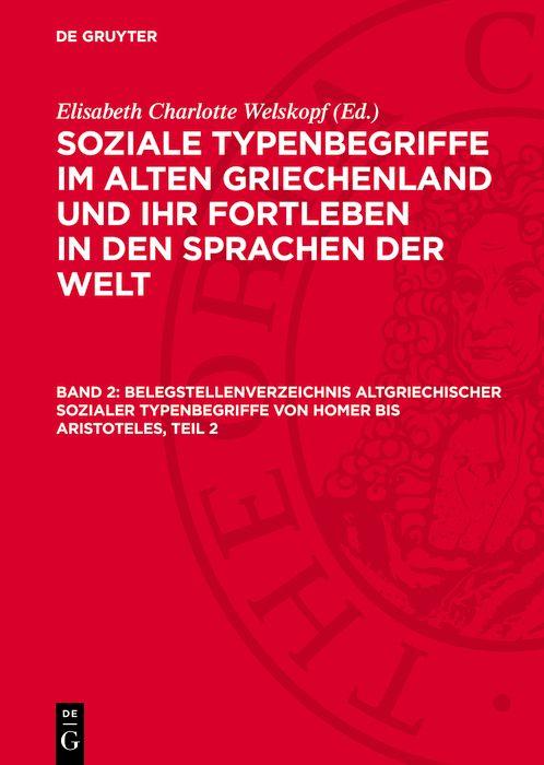Belegstellenverzeichnis altgriechischer sozialer Typenbegriffe von Homer bis Aristoteles Teil 2