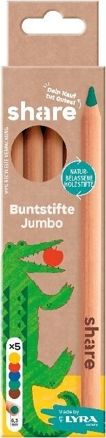 share Buntstift Jumbo 5er Set
