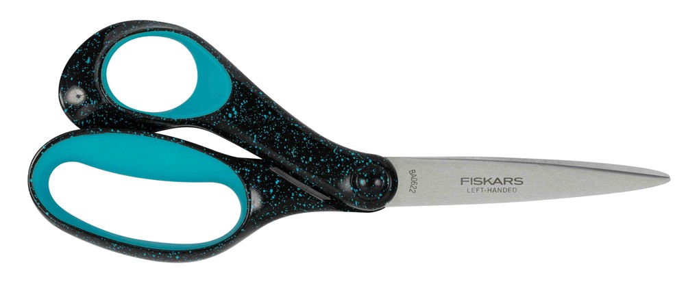 Fiskars Teen Schere ab 15 Jahre 20 cm gesprenkelt petrol Linkshänder