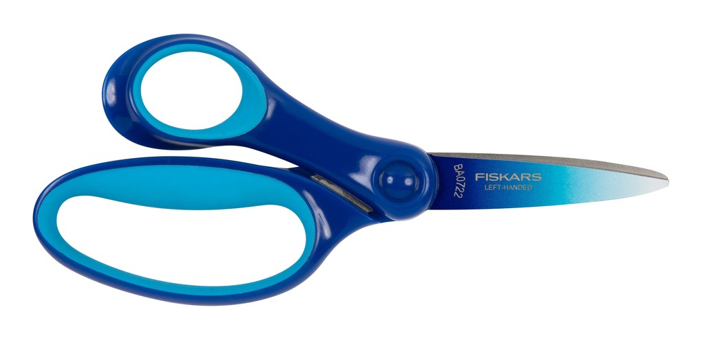 Fiskars Große Kinderschere ab 8 Jahre 15 cm Ombre blau Linkshänder