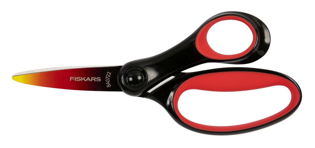 Fiskars Große Kinderschere ab 8 Jahren 15 cm Ombre rot