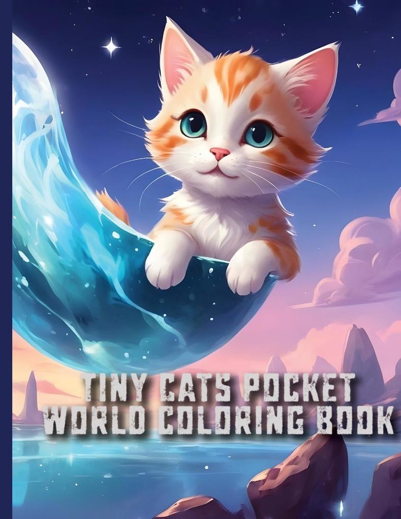 Tiny Cats Pocket World coloring book
