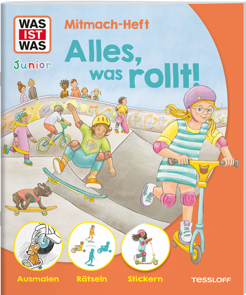 WAS IST WAS Junior Mitmach-Heft Alles was rollt!