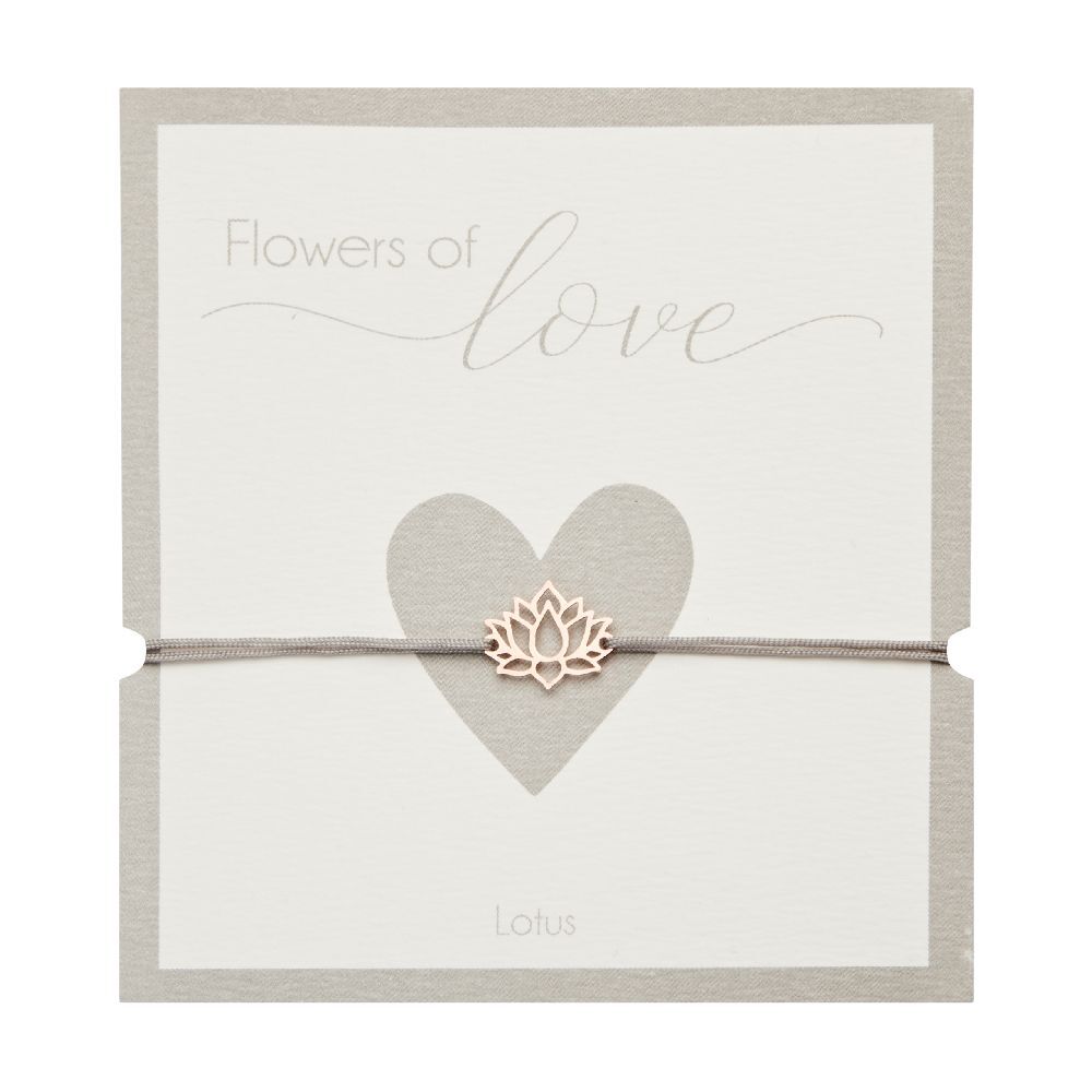 Armband - Flowers of love - rosévergoldet - Lotus