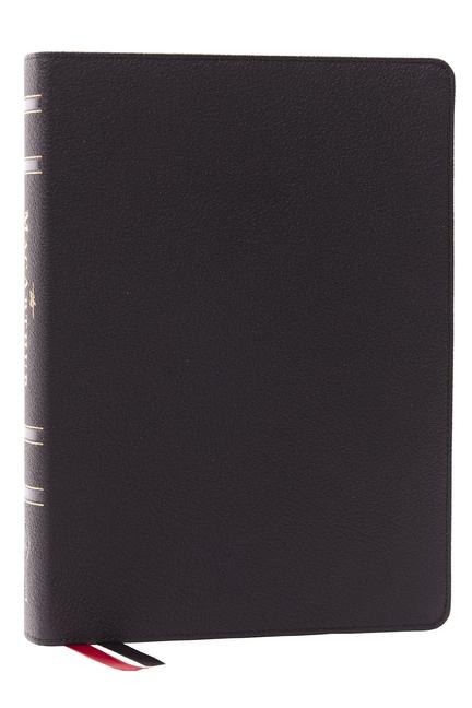 LSB MacArthur Study Bible Black Genuine Leather Comfort Print