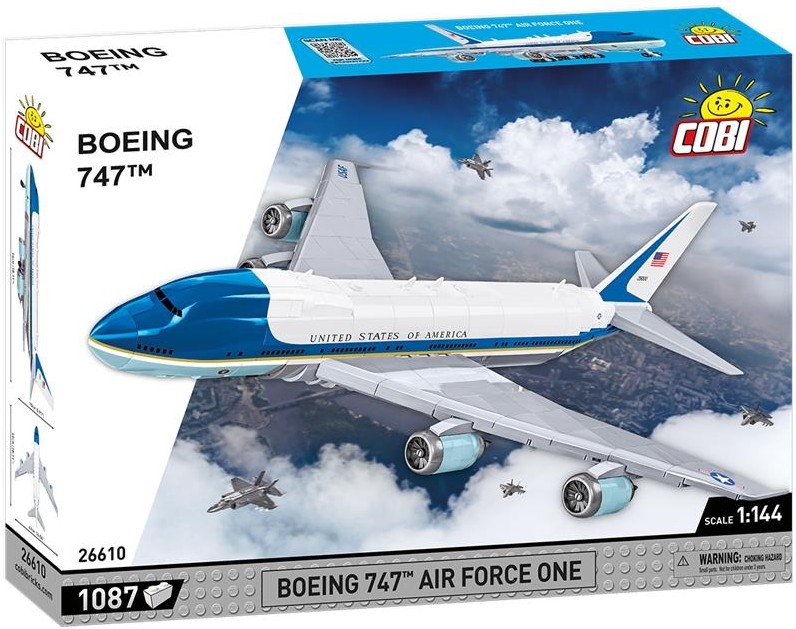 COBI 26610 - Boeing 747 Air Force One Bausatz 1087 Klemmbausteine