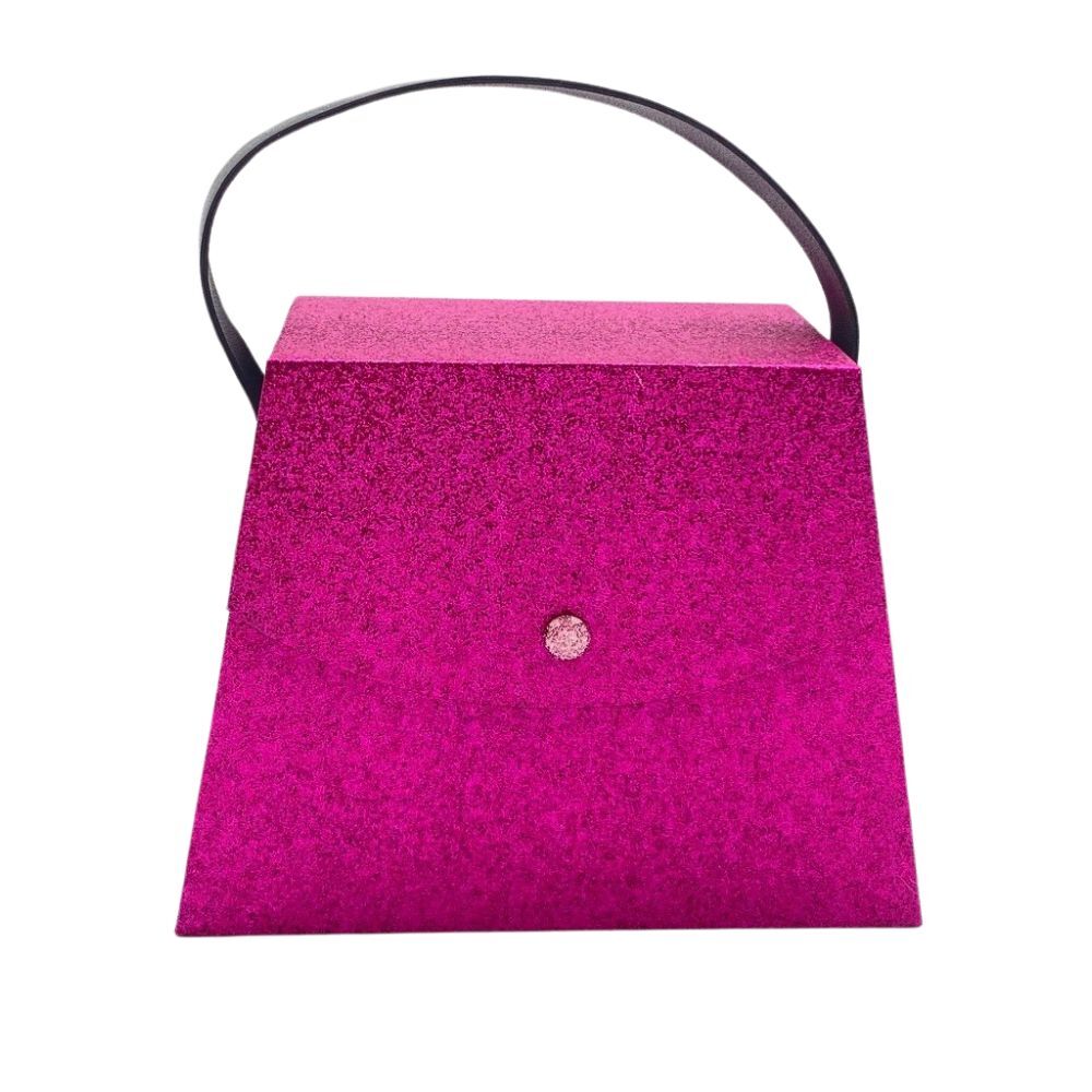 Geschenkschachtel Handtasche rose sparkle