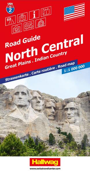 North Central Strassenkarte 1:1 Mio Road Guide Nr. 2