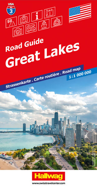 Great Lakes Strassenkarte 1:1 Mio. Road Guide Nr. 3