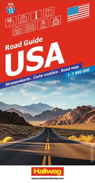 Hallwag Strassenkarte USA 1:38 Mio.