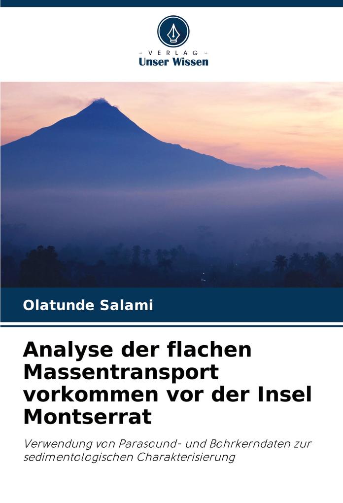 Analyse der flachen Massentransport vorkommen vor der Insel Montserrat
