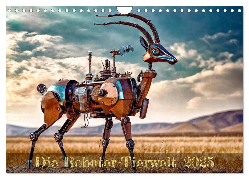 Die Roboter-Tierwelt (Wandkalender 2025 DIN A4 quer) CALVENDO Monatskalender