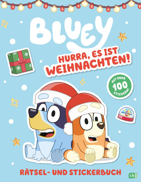 BLUEY - Hurra es ist Weihnachten! - Rätsel- und Stickerbuch