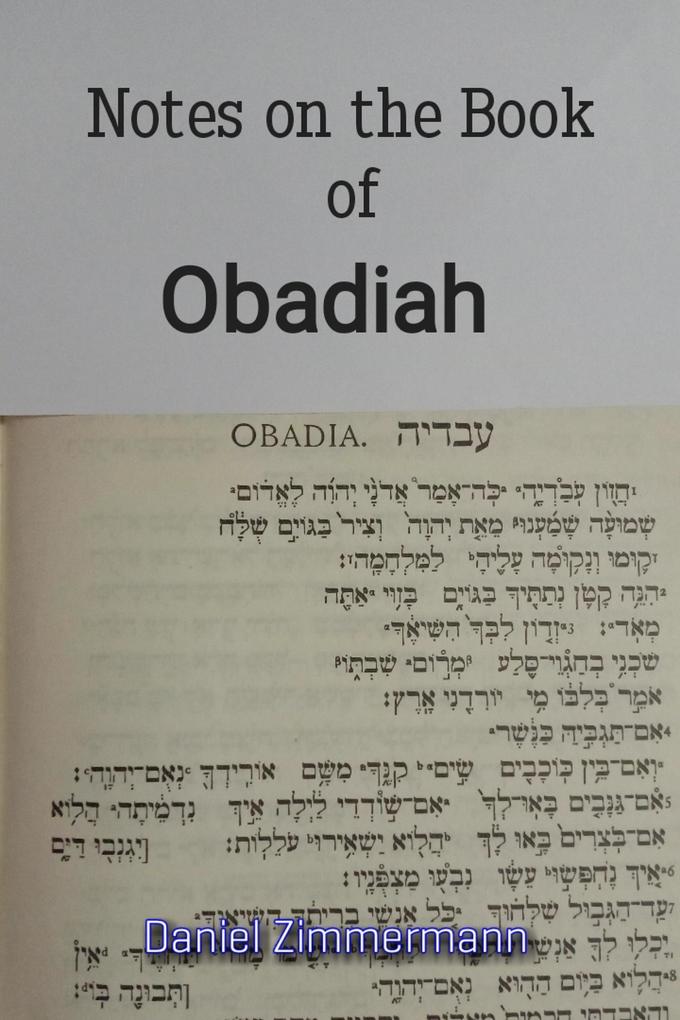 Notes on the Book of Obadiah
