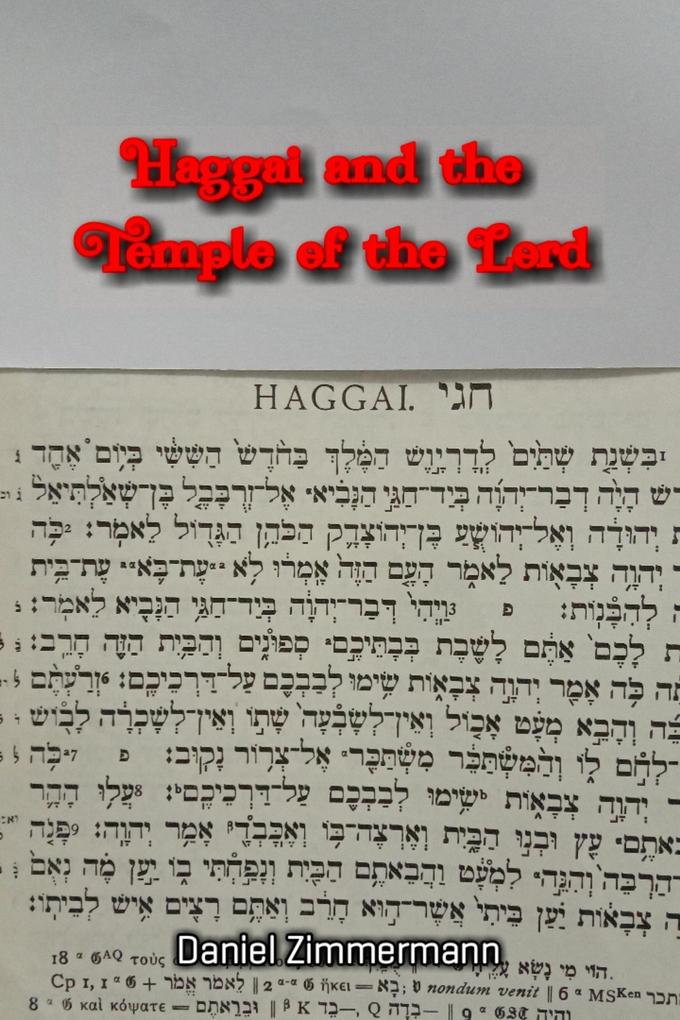 Haggai and the Temple of the Lord