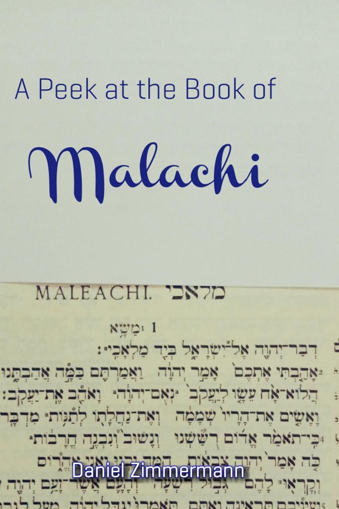 A  at the Book of Malachi