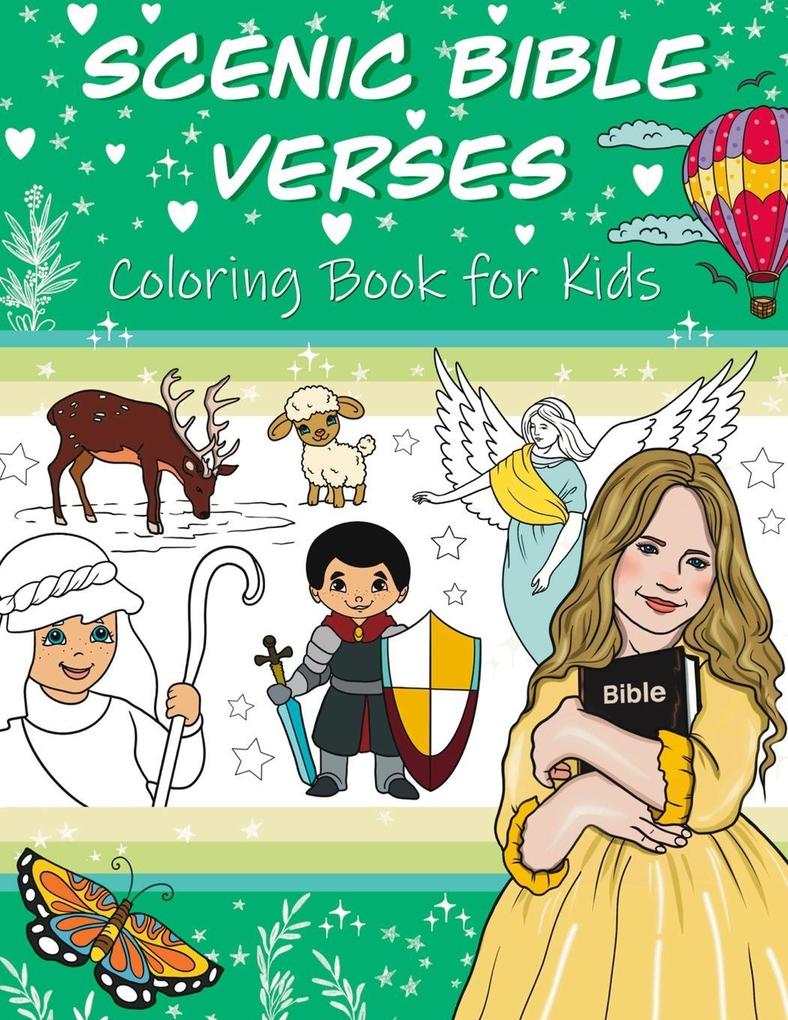 Scenic Bible Verses Coloring Book for Kids