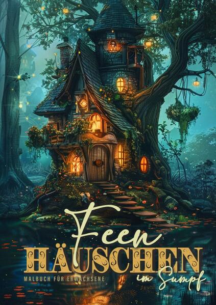 Fairy Homes in the Swamp Coloring Book for Adults