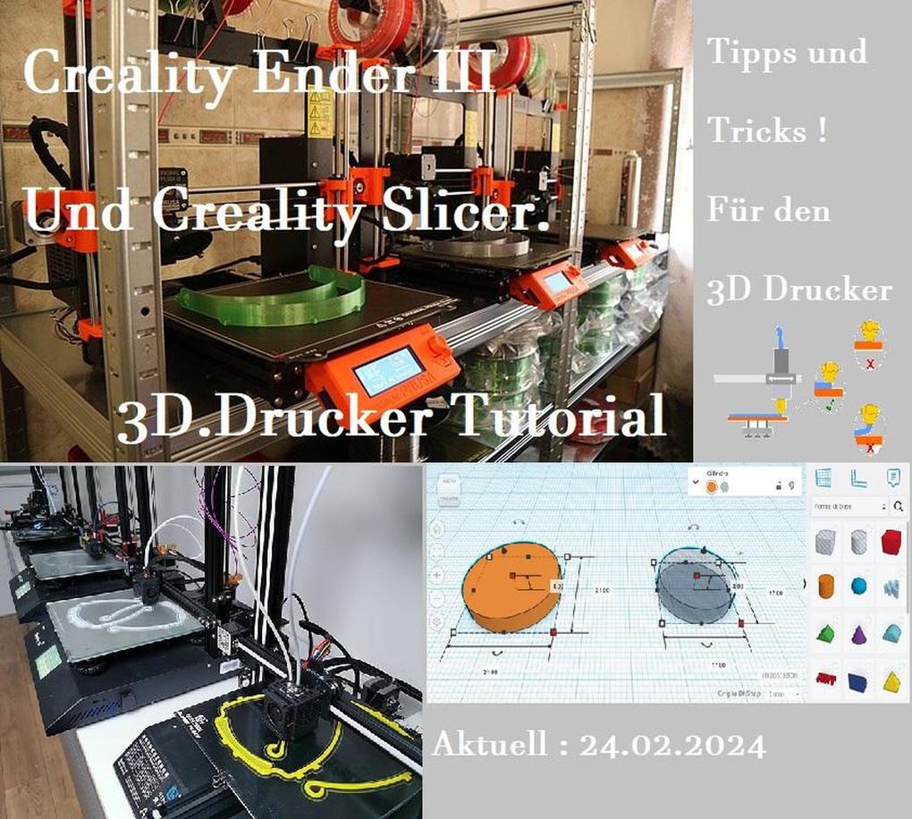 Creality Ender 3 und Creality Slicer Tutorial für 3D.Drucker und Tipps und Tricks.