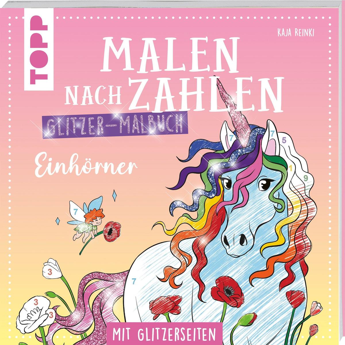 Frechverlag Gmbh Malen Nach Zahlen Glitzer-Malbuch Einhörner (Mängelexemplar)
