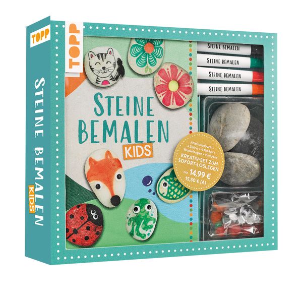 Kreativ-Set "Steine bemalen Kids"