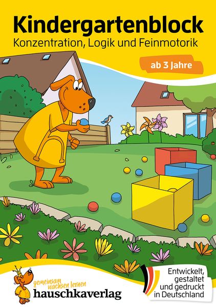 Kindergartenblock ab 3 Jahre - Konzentration Logik Feinmotorik