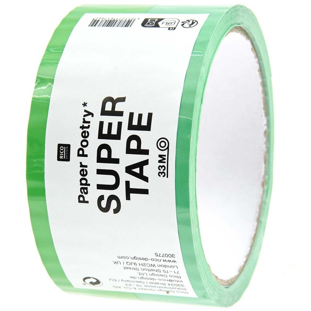 Paketklebeband Türkis / Neongrün 5 cm x 32 m
