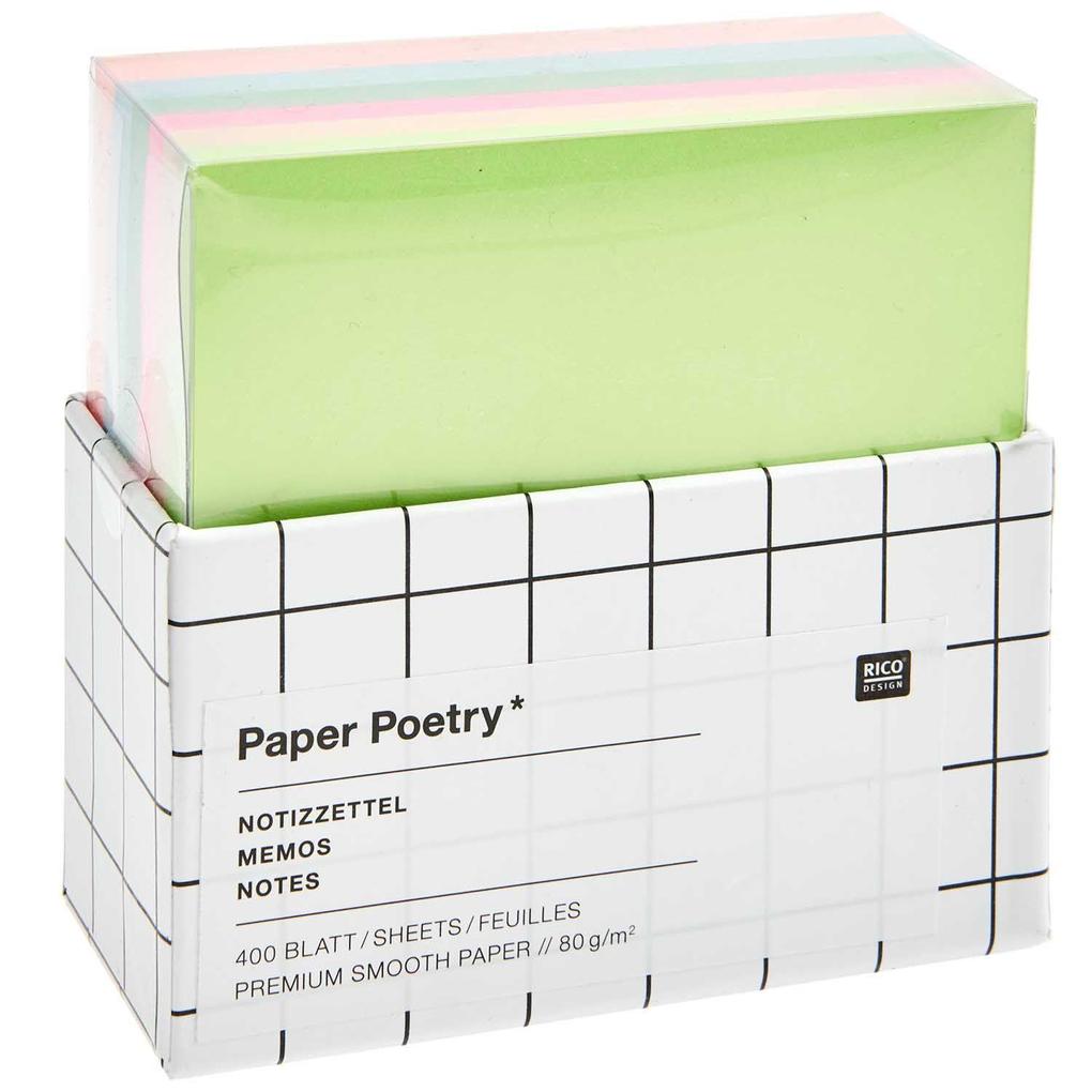 Notizzettel-Box Multicolor FSC MIX 400 Blatt 9 x 9 cm
