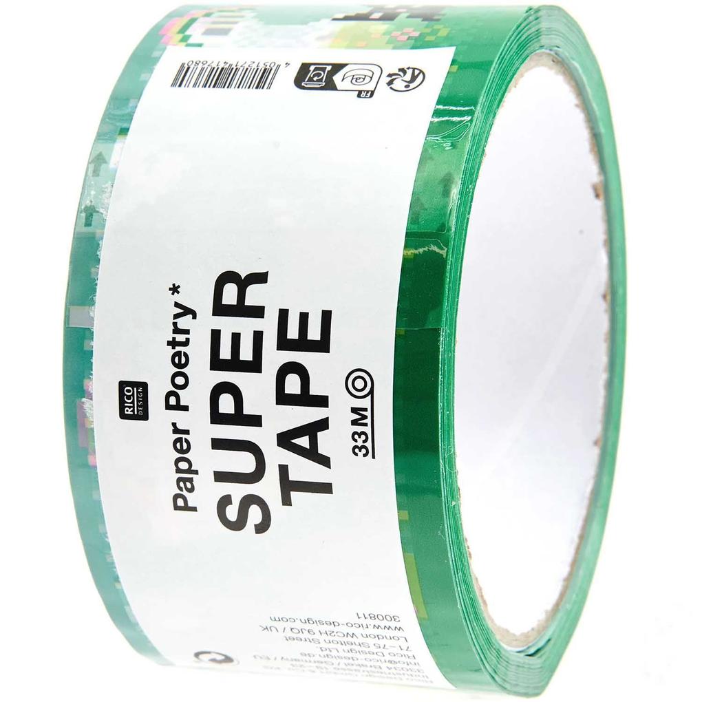 Paketklebeband Pixel grün 5 cm x 32 m