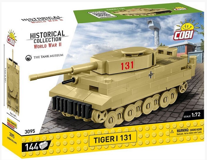 COBI Historical Collection 3095 - Tiger I 131 Panzer WWII Maßstab 1:72 Bausatz 144 Teile
